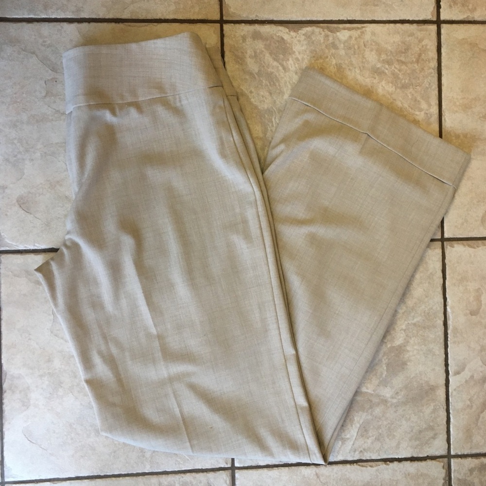 White House Black Market Cream Dress Pants